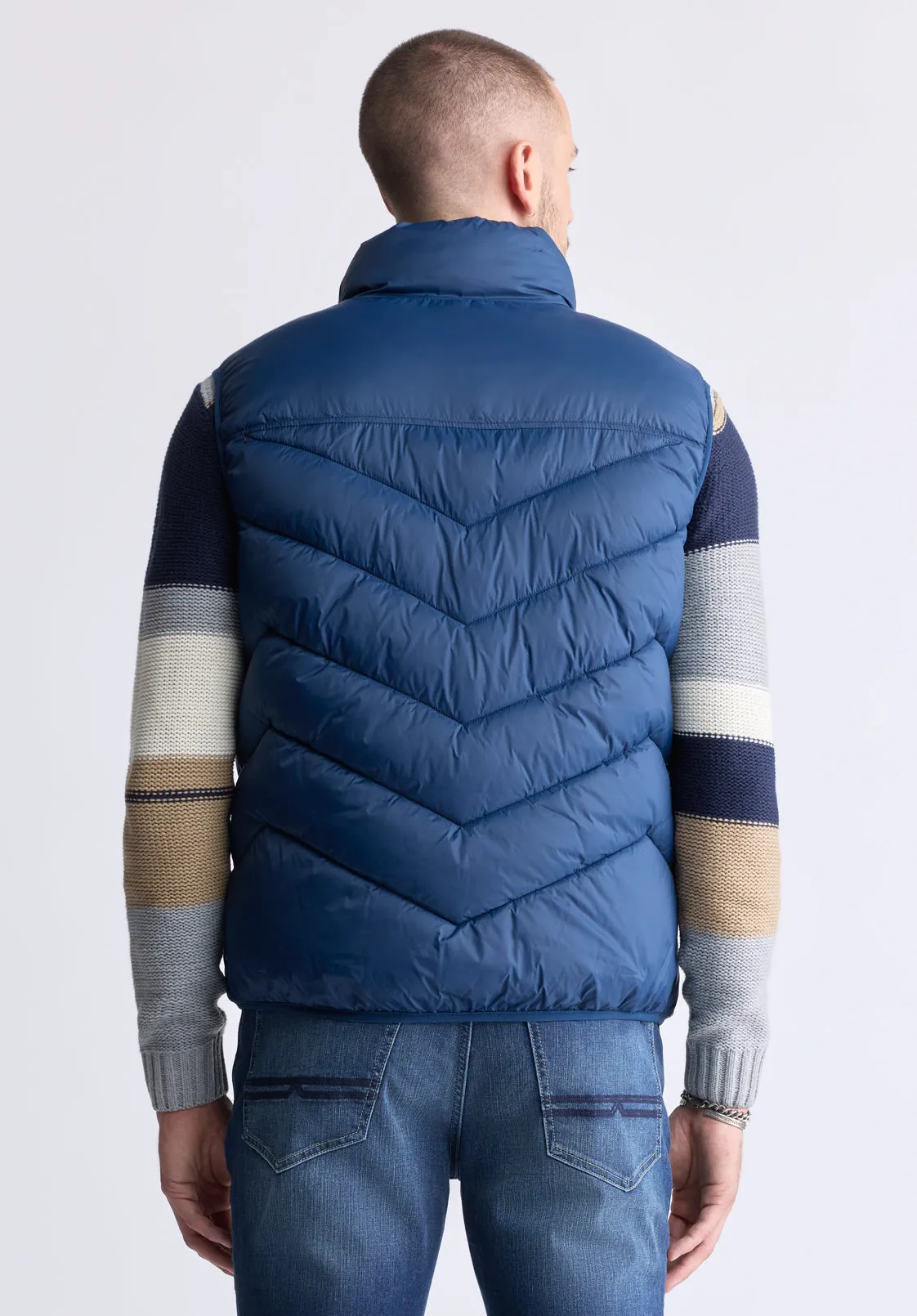 Davies Navy Men's Puffer Vest - OBMEF007