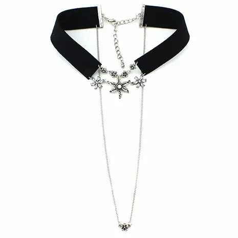 Double Layered Choker - Black