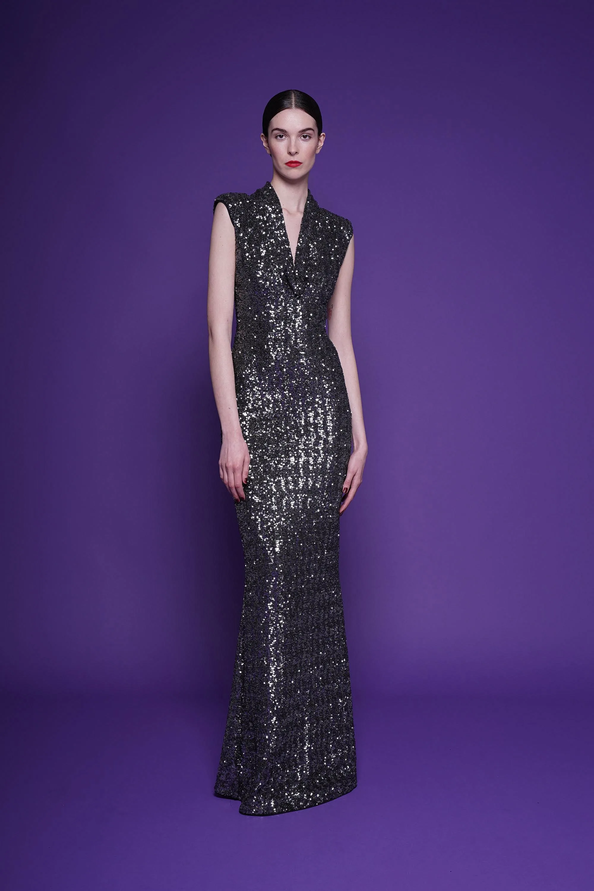 DUINA SEQUINED GOWN