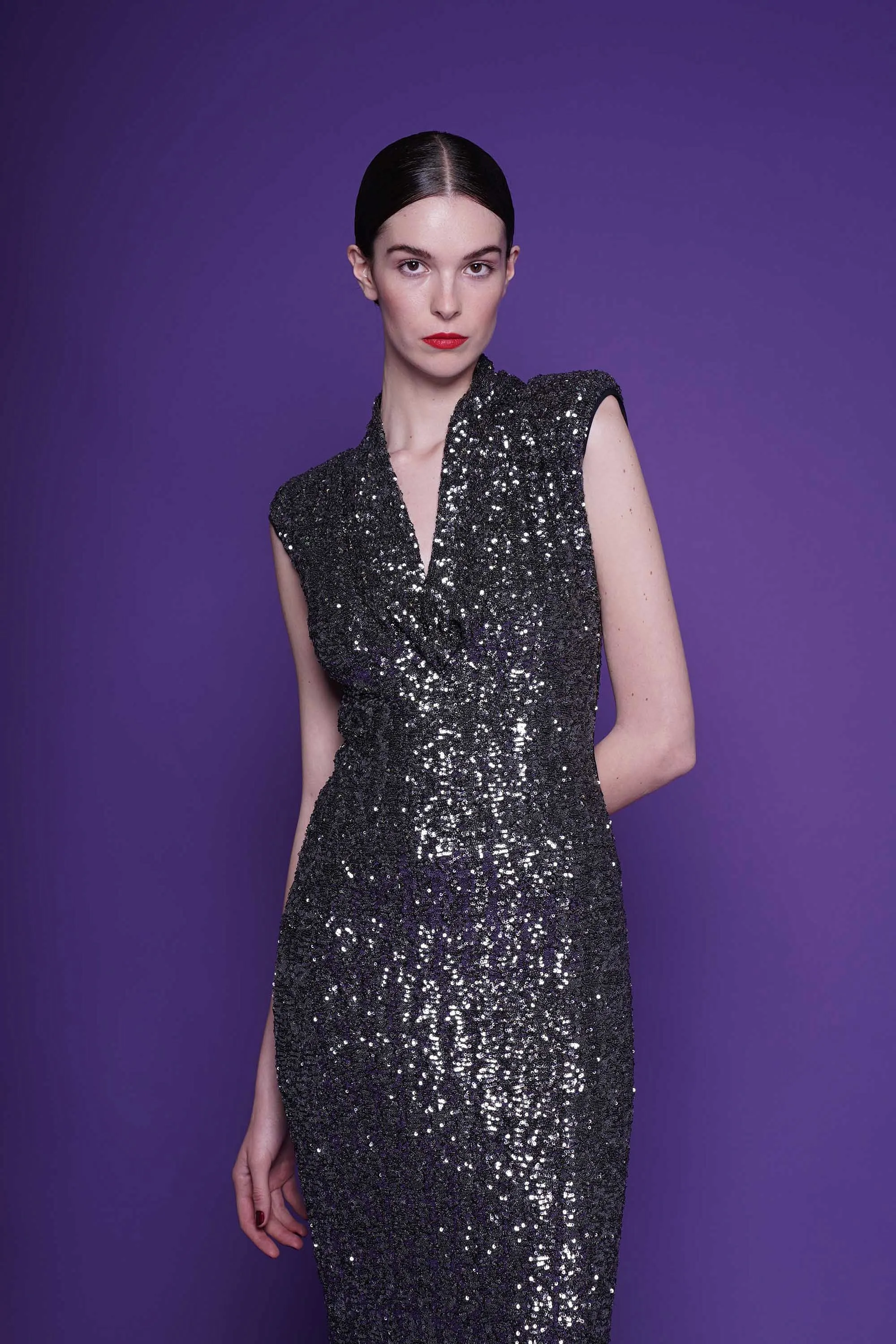 DUINA SEQUINED GOWN