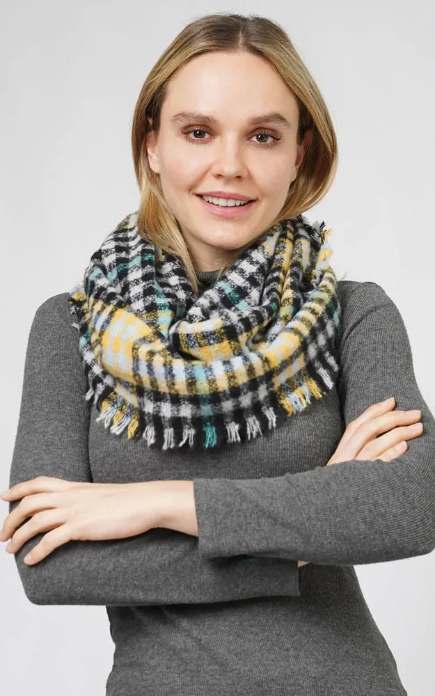 ESC10684 PLAID INFINITY SCARF