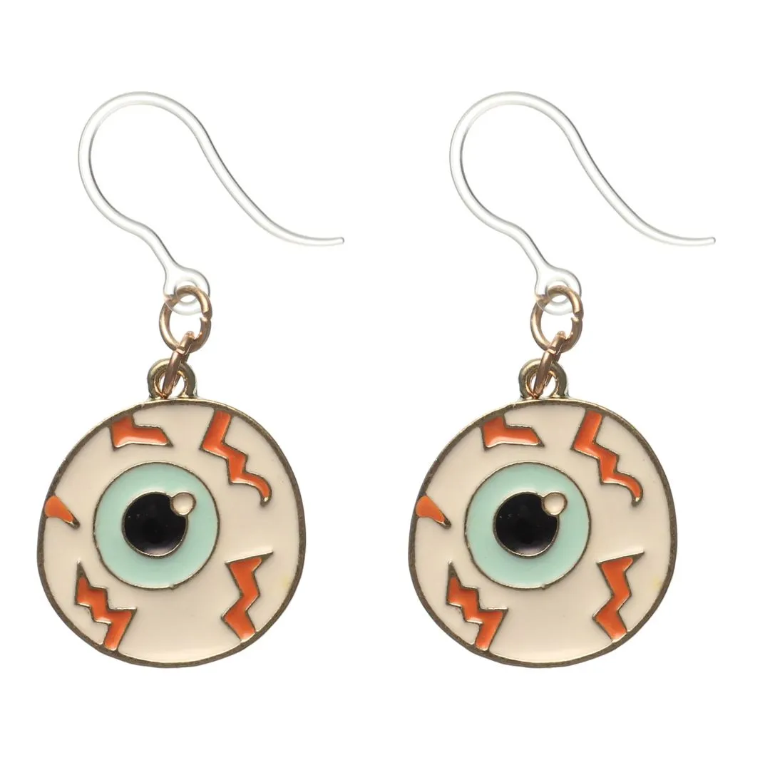 Eyeball Dangles Hypoallergenic Earrings for Sensitive Ears Made with Plastic Posts