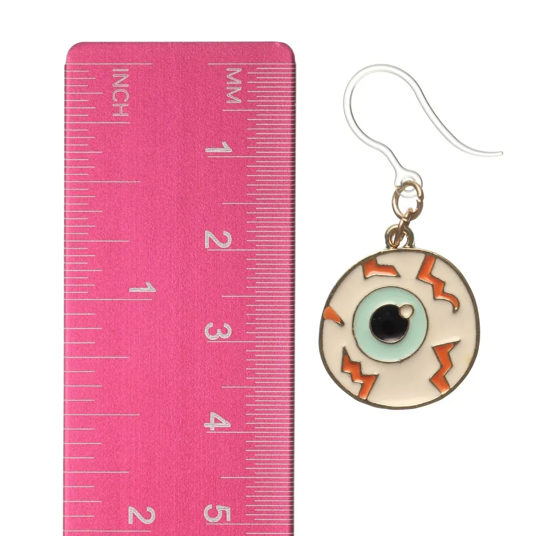 Eyeball Dangles Hypoallergenic Earrings for Sensitive Ears Made with Plastic Posts