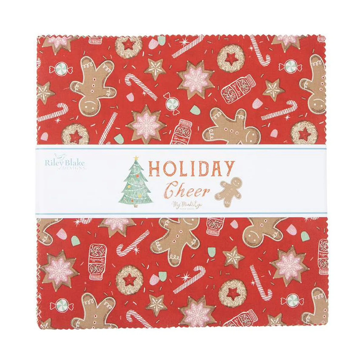 Fabric,  Holiday Cheer - 10" Stacker