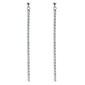 Faux Diamond Drip Dangles Hypoallergenic Earrings for Sensitive Ears Made with Plastic Posts