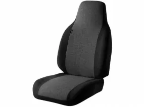 Fia OE Protective Seat Cover – Black & Charcoal Cloth for High Back ISRI 5030 Deluxe & Premium Seat