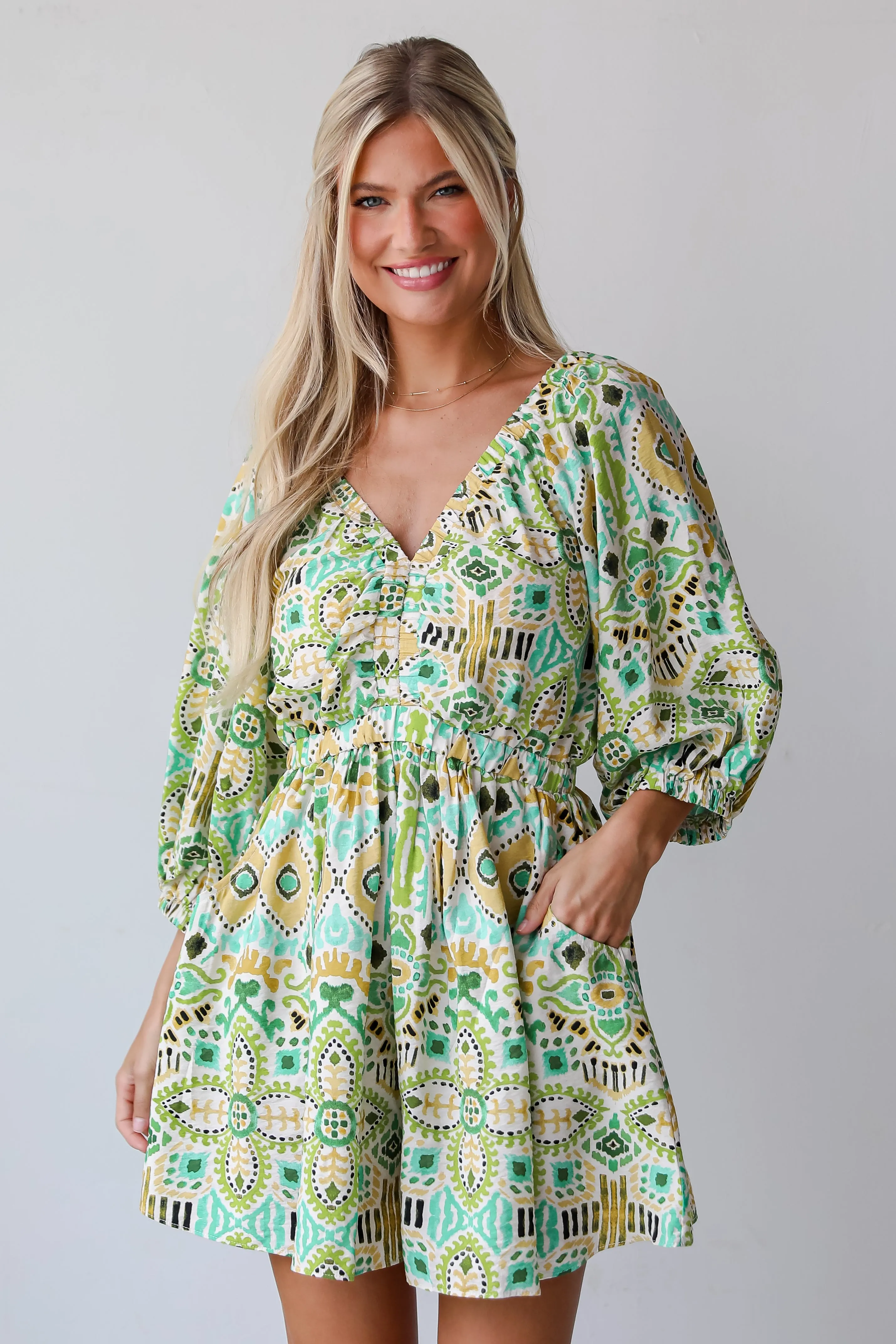 FINAL SALE - Preciously Adored Green Romper