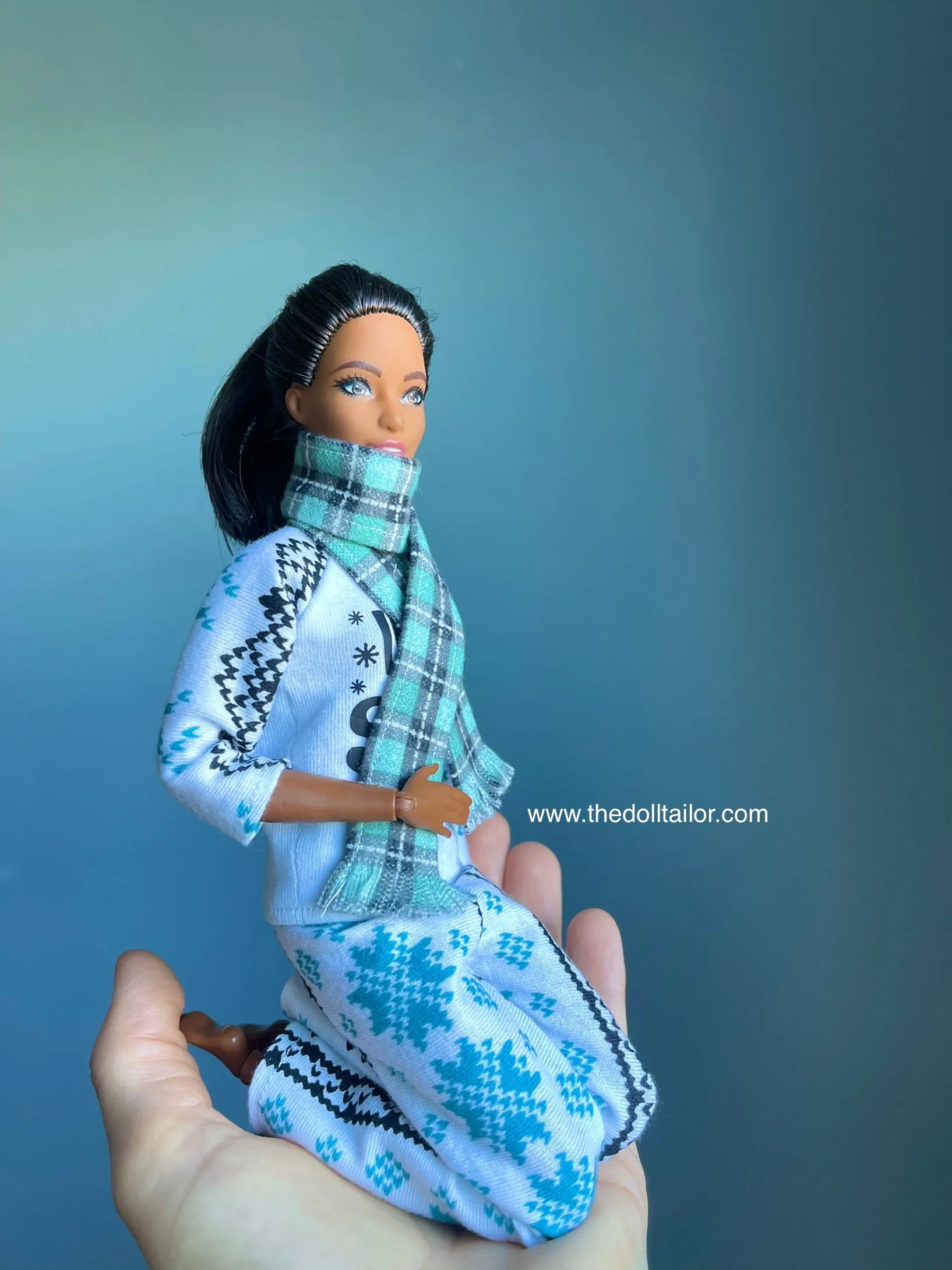 Flannel scarves winter scarf for fashion dolls