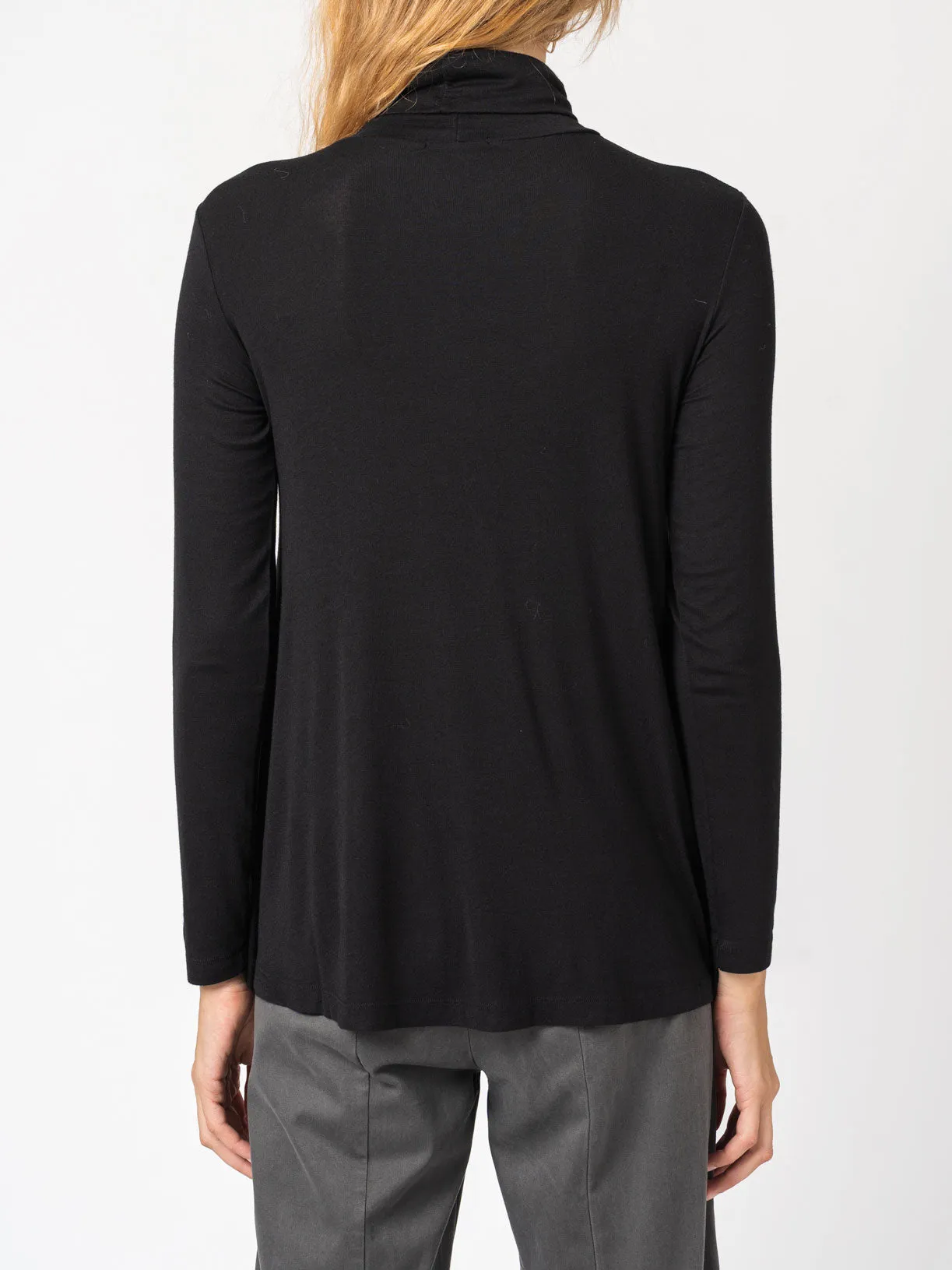 Flared Turtleneck Shirt