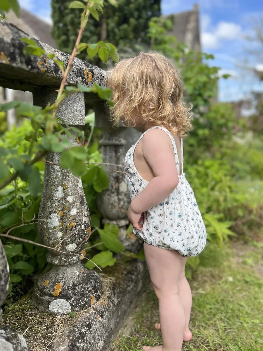 Flower & Plants White Kelyn Bubble Romper