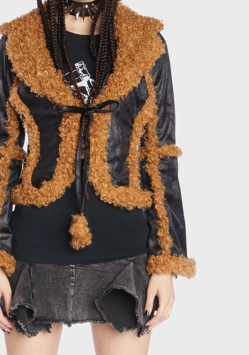 Fuzzed Out Faux Fur Jacket