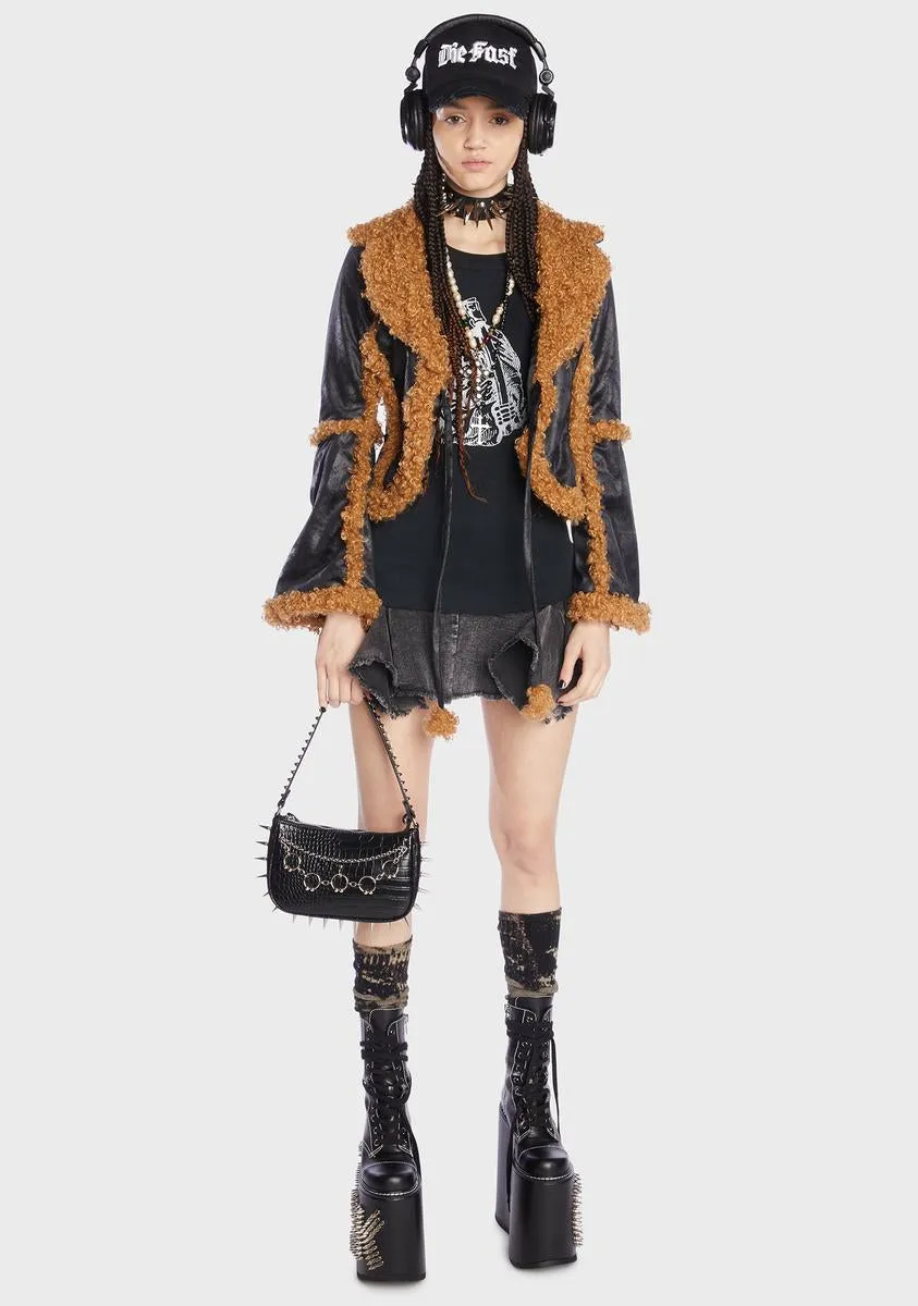 Fuzzed Out Faux Fur Jacket