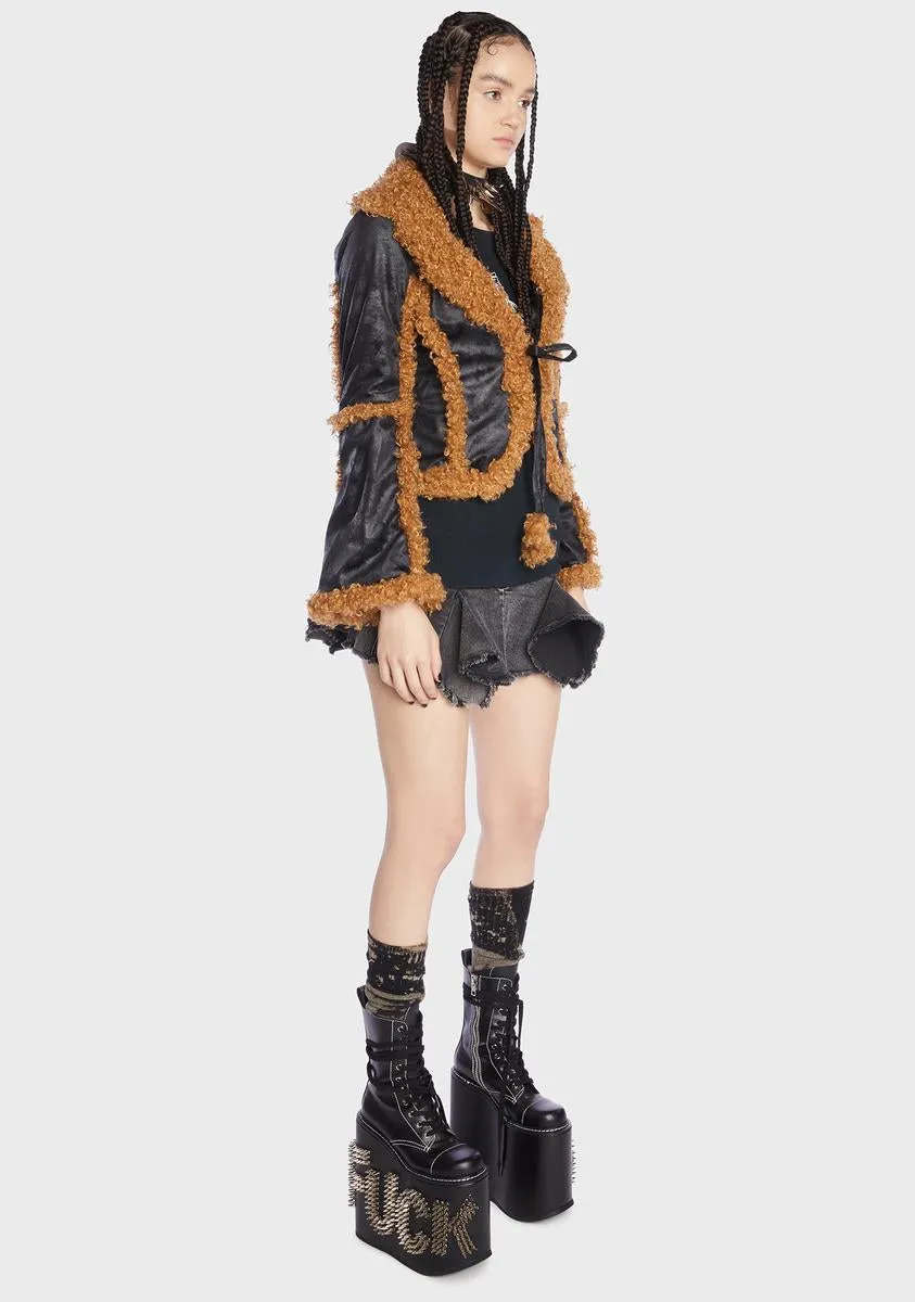 Fuzzed Out Faux Fur Jacket