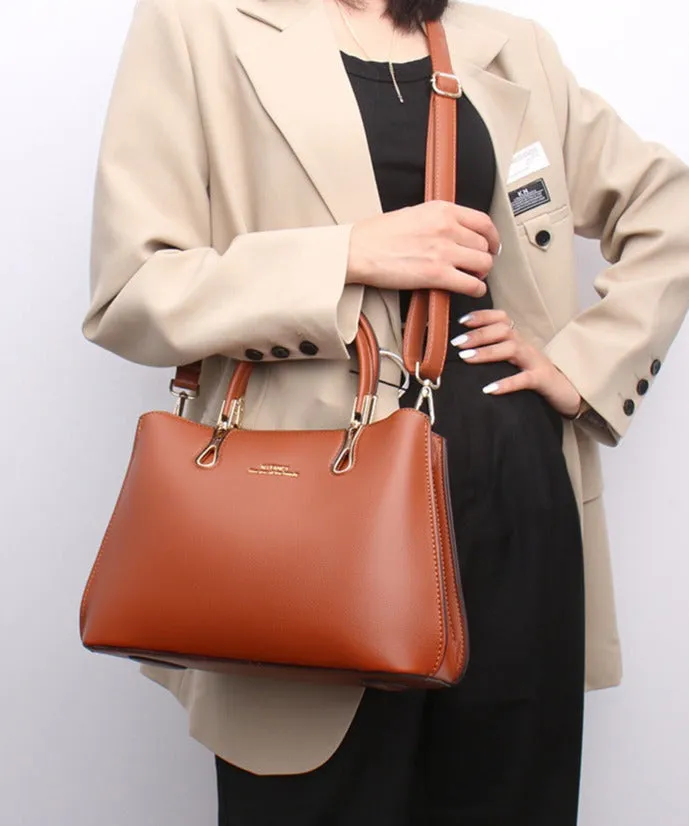 Genuine leather bag for women autumn and winter new style large capacity one-shoulder crossbody versatile fashionable