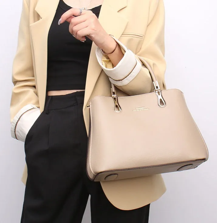 Genuine leather bag for women autumn and winter new style large capacity one-shoulder crossbody versatile fashionable