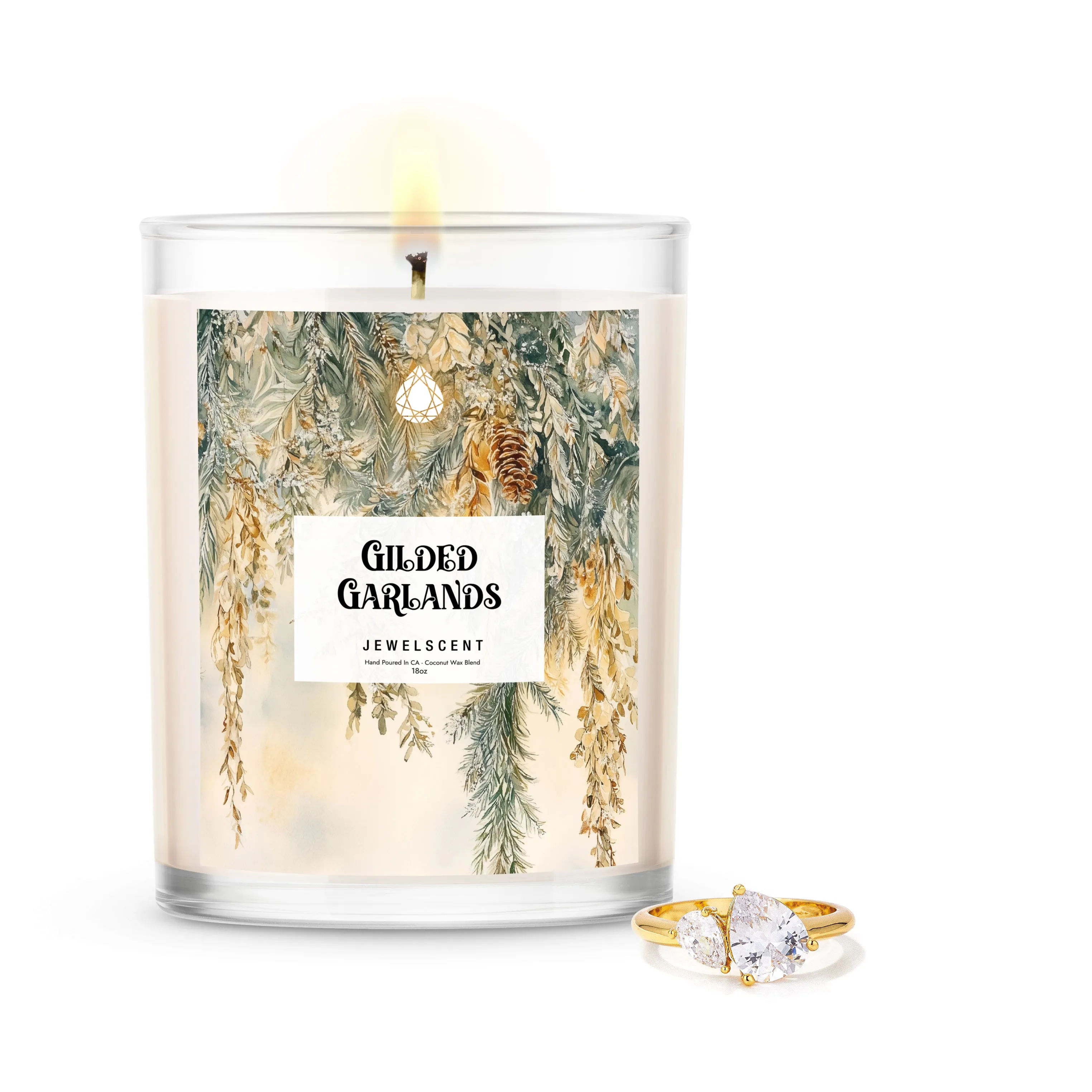 Gilded Garlands 18oz Home Jewelry Candle