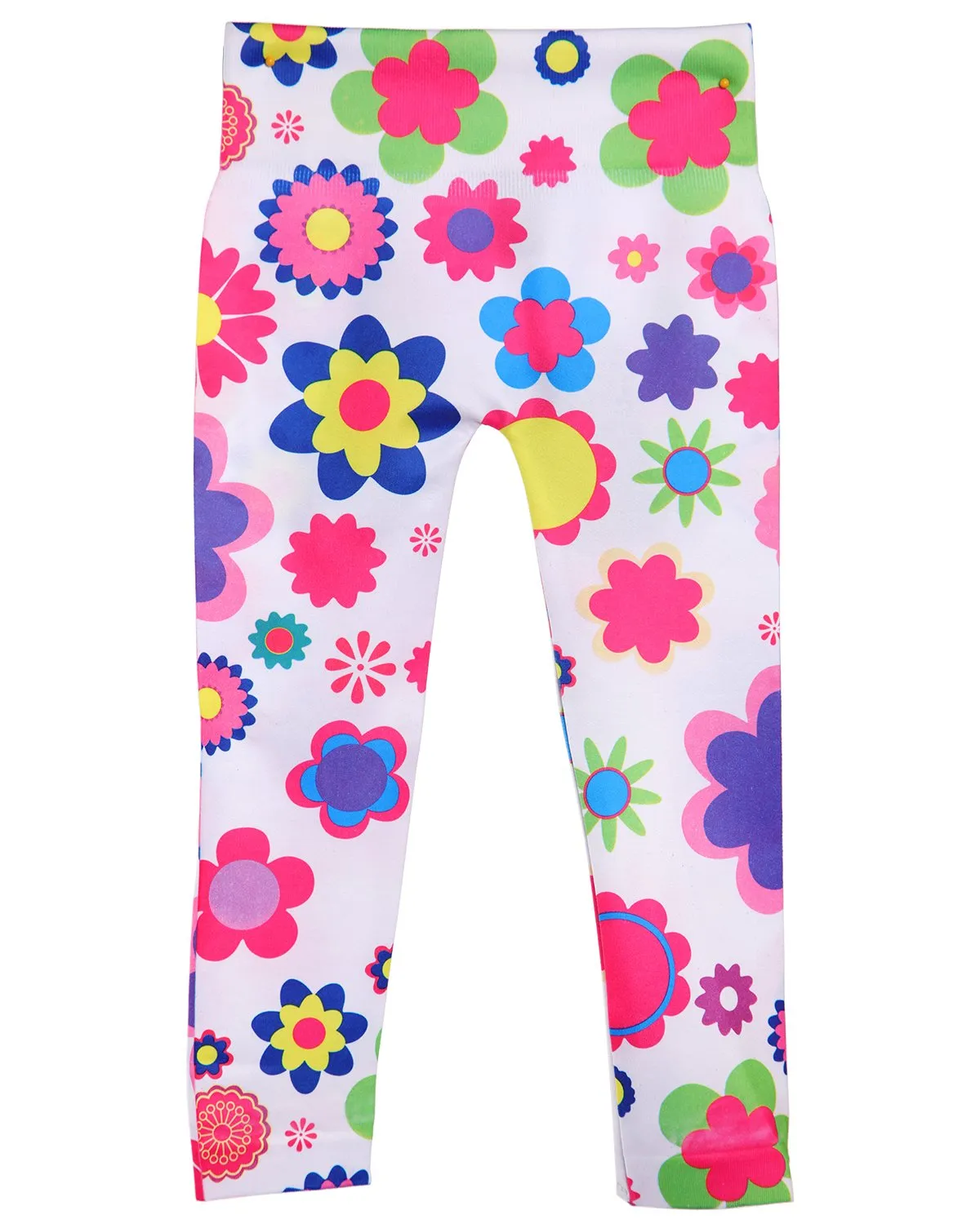 Girls' Flower Power Comfort Stretch Leggings