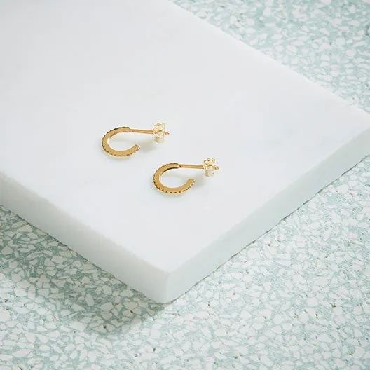 Gold Solar Hoops