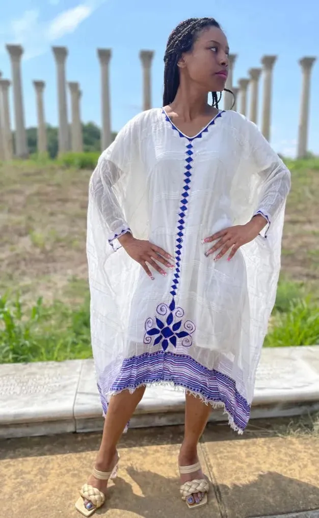 Gorgeous Ethiopian Coffee Dress with a Blend of Tradition and Modern Elegance Habesha Dress