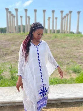 Gorgeous Ethiopian Coffee Dress with a Blend of Tradition and Modern Elegance Habesha Dress