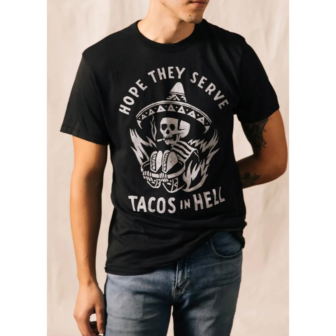 Hope They Serve Tacos in Hell Unisex T-Shirt