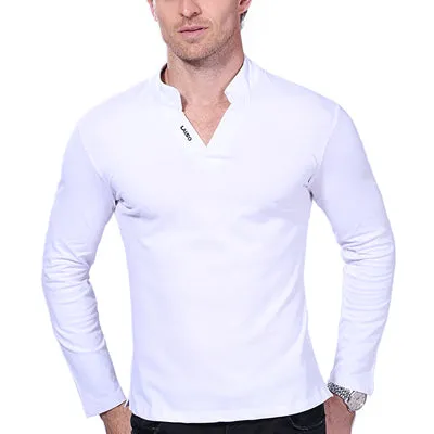 Hot Sale New 2017 Fashion Brand Men Polo shirt Solid Color Long-Sleeve Slim Fit Shirt Men Cotton polo Shirts Casual Shirts 5XL