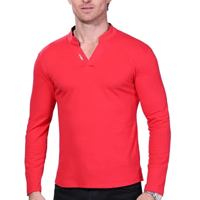 Hot Sale New 2017 Fashion Brand Men Polo shirt Solid Color Long-Sleeve Slim Fit Shirt Men Cotton polo Shirts Casual Shirts 5XL