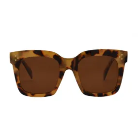 I-SEA - Waverly Sunglasses in Yellow Tort / Brown