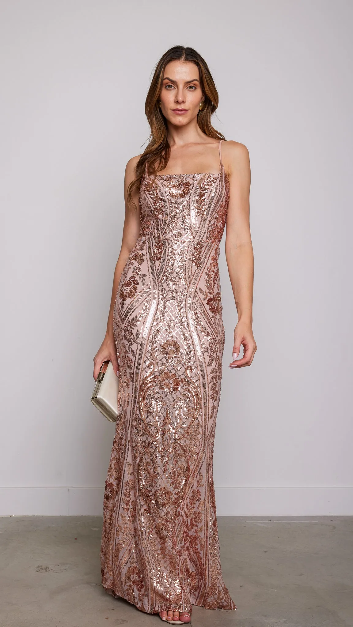 Imaginacion Maxi Dress in Beige