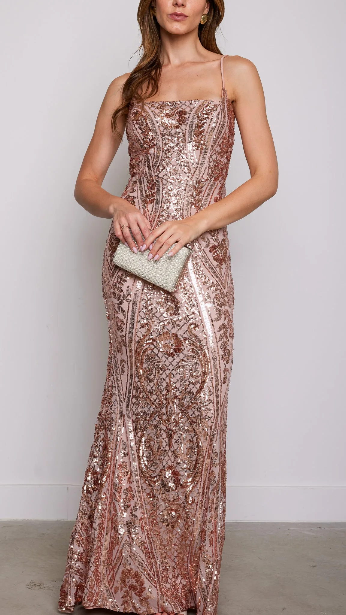 Imaginacion Maxi Dress in Beige