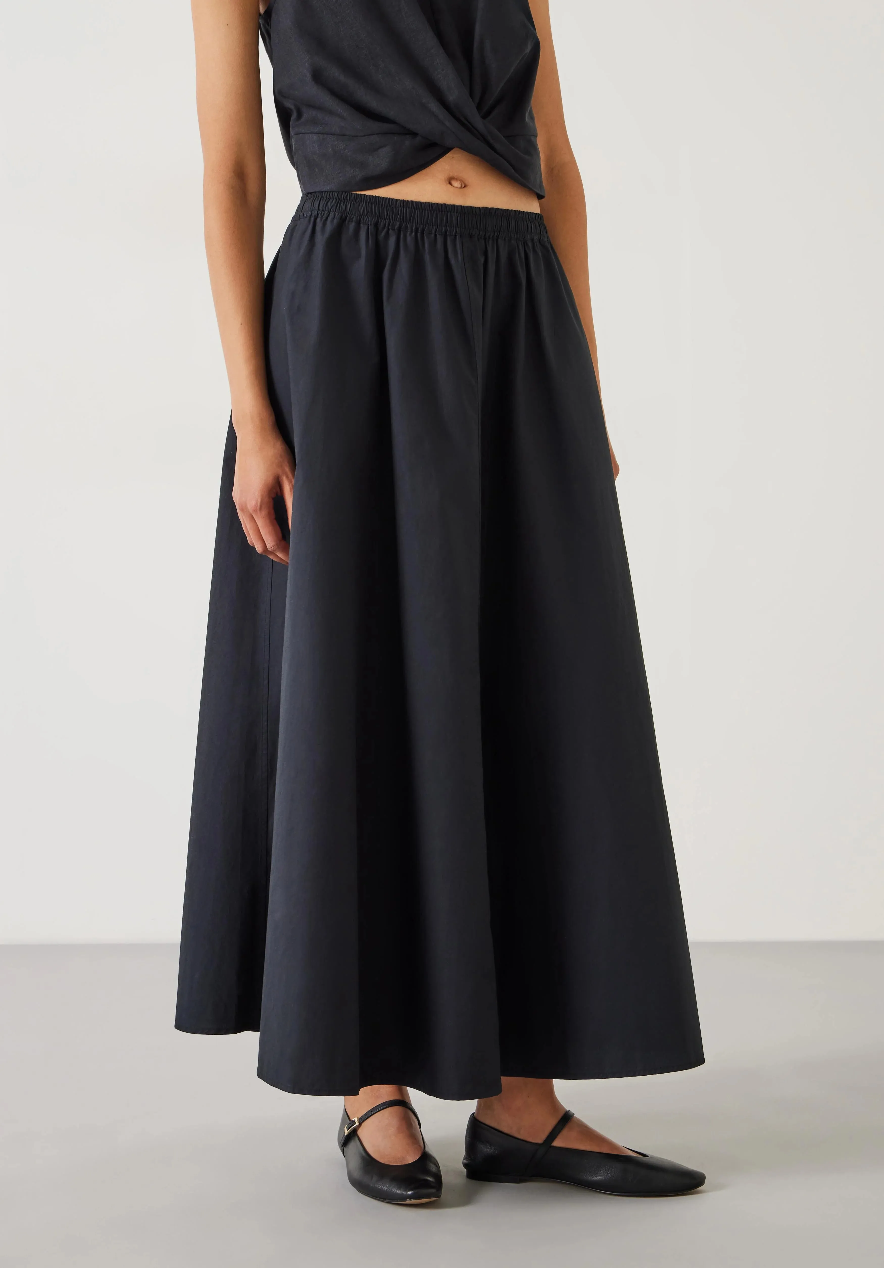 Ishani Maxi Poplin Skirt