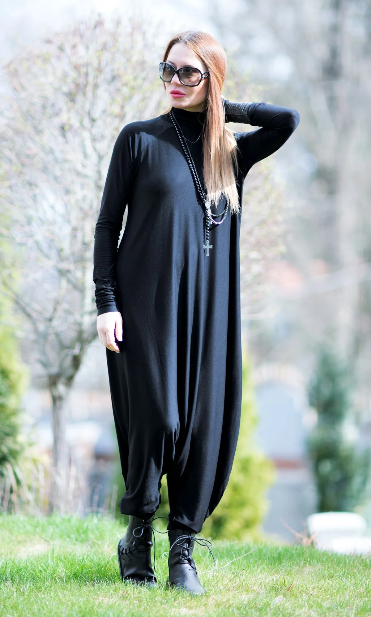 IVEN Turtleneck Harem Jumpsuit