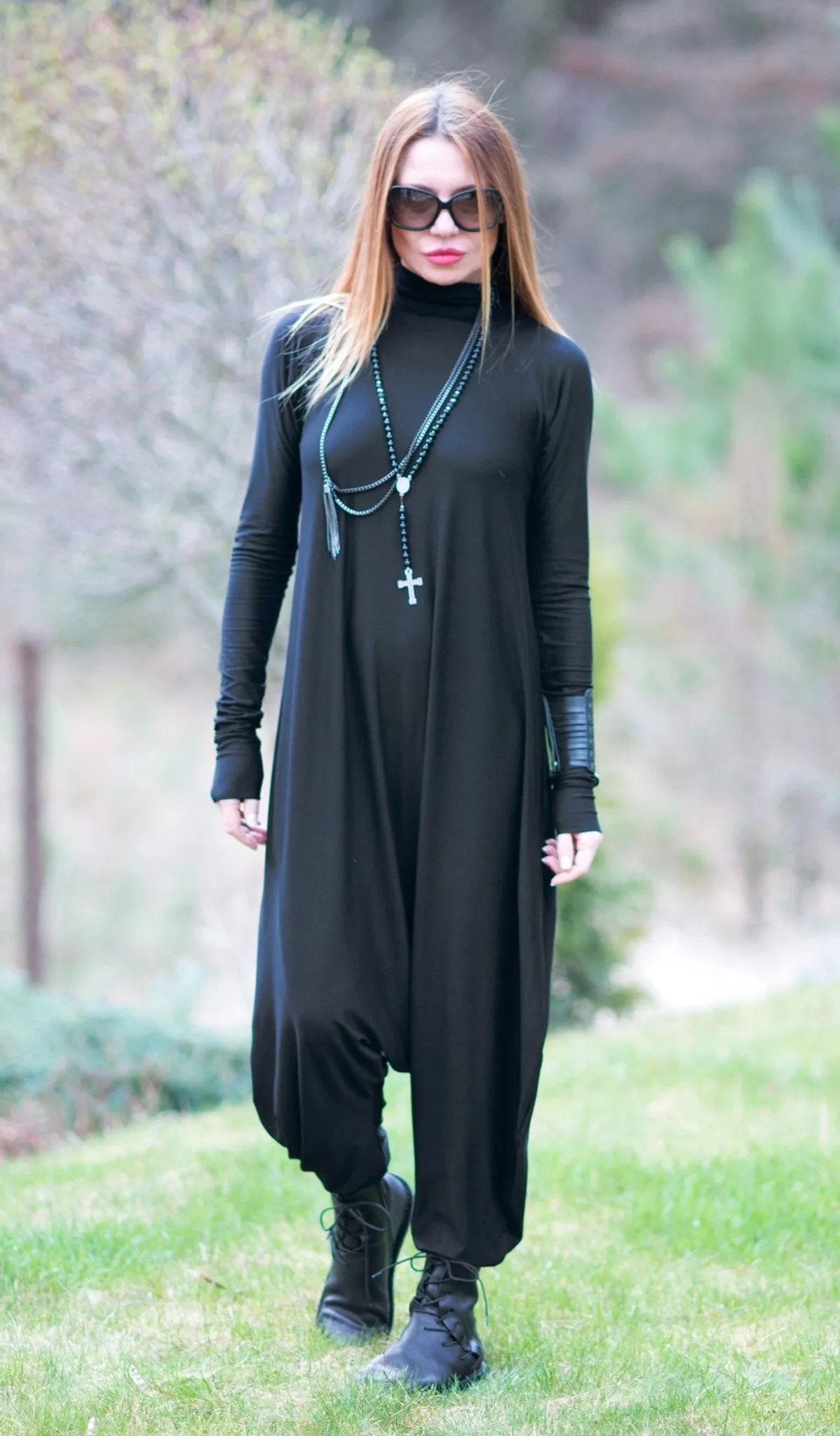 IVEN Turtleneck Harem Jumpsuit