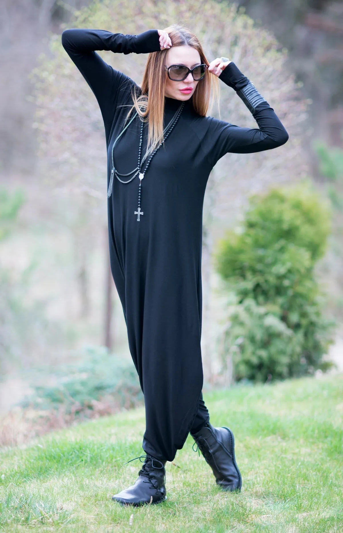 IVEN Turtleneck Harem Jumpsuit