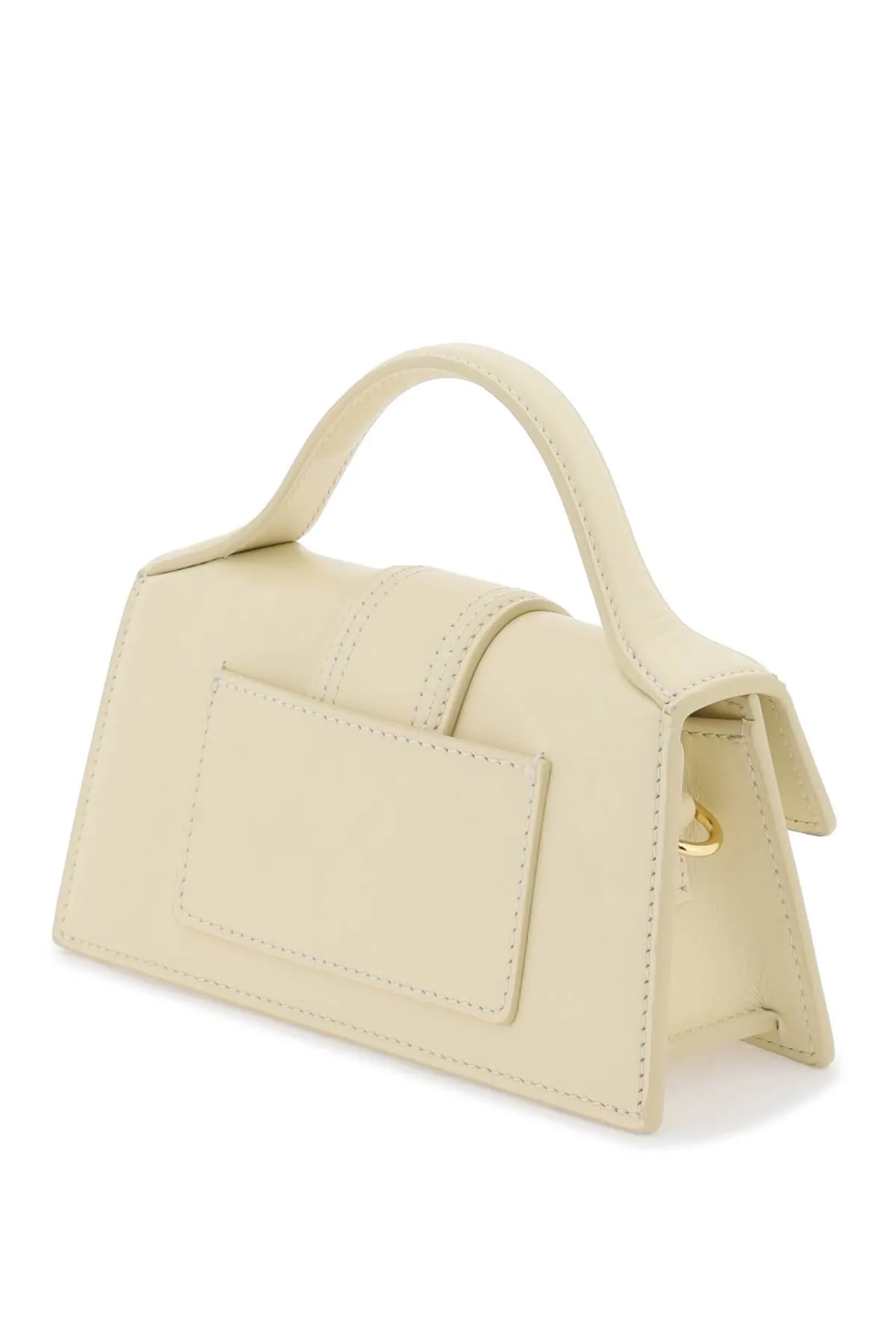 JACQUEMUS Elegant Beige Leather Mini Crossbody Bag