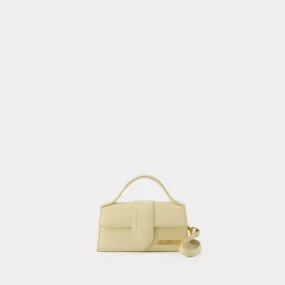 JACQUEMUS Elegant Beige Leather Mini Crossbody Bag