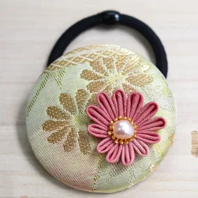 Kimono Silk Flower Hair Tie | Chrysanthemum