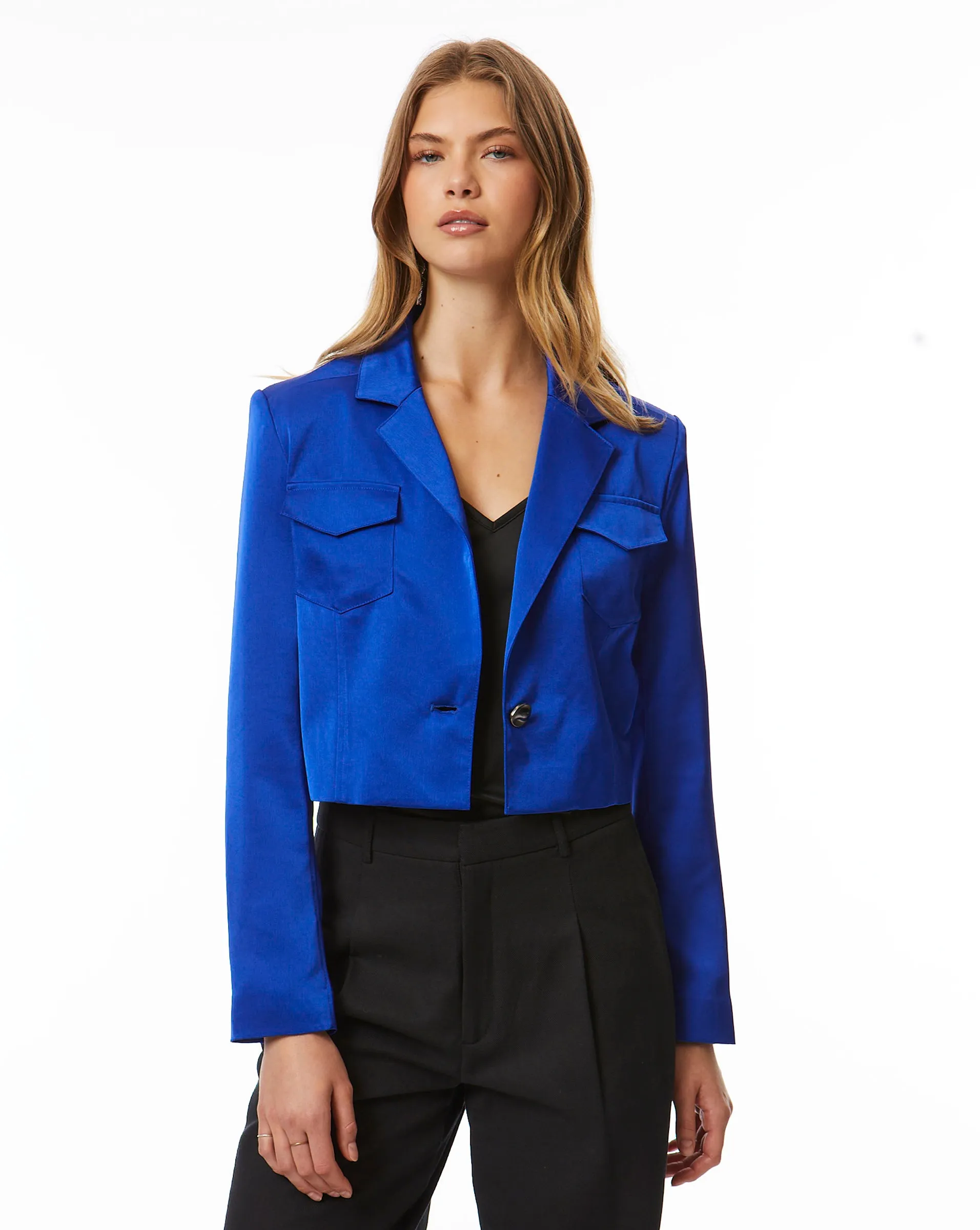 Lapis Cropped Jacket