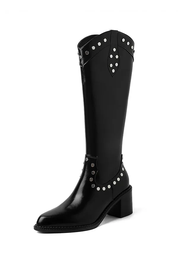 LavishLeather Glamorous High-Cylinder Boots