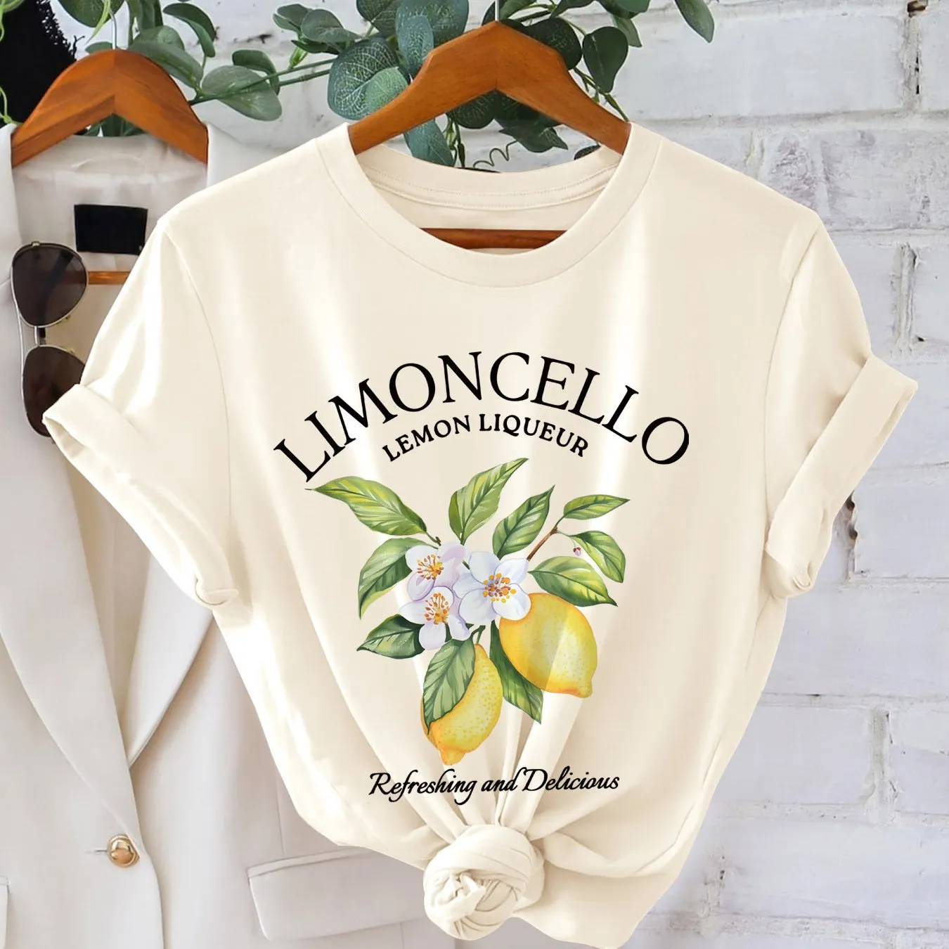 Lemon Print T-Shirt – Trendy, Eco-Friendly Comfort 🍋