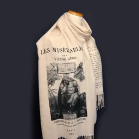 Les Misérables by Victor Hugo Shawl Scarf (French version)