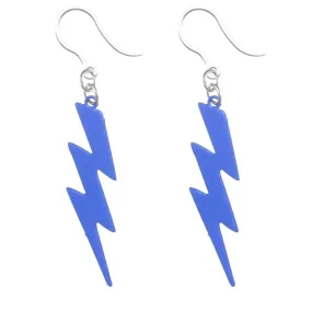 Lightning Bolt Dangles Hypoallergenic Earrings for Sensitive Ears Made with Plastic Posts