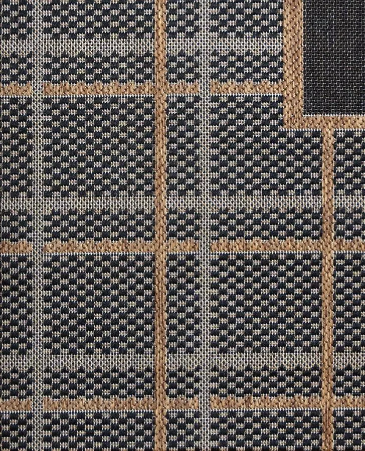 Logan Chestnut Border Indoor/Outdoor Rug