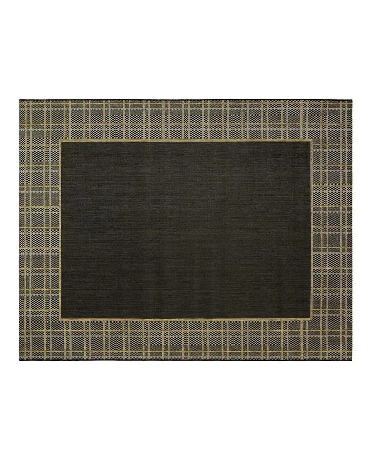 Logan Chestnut Border Indoor/Outdoor Rug