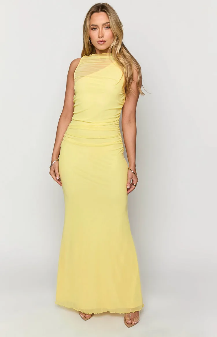 Luca Yellow Maxi Dress