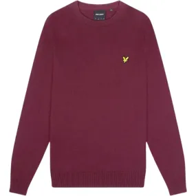 Lyle & Scott Brand Logo Burgundy Jumper