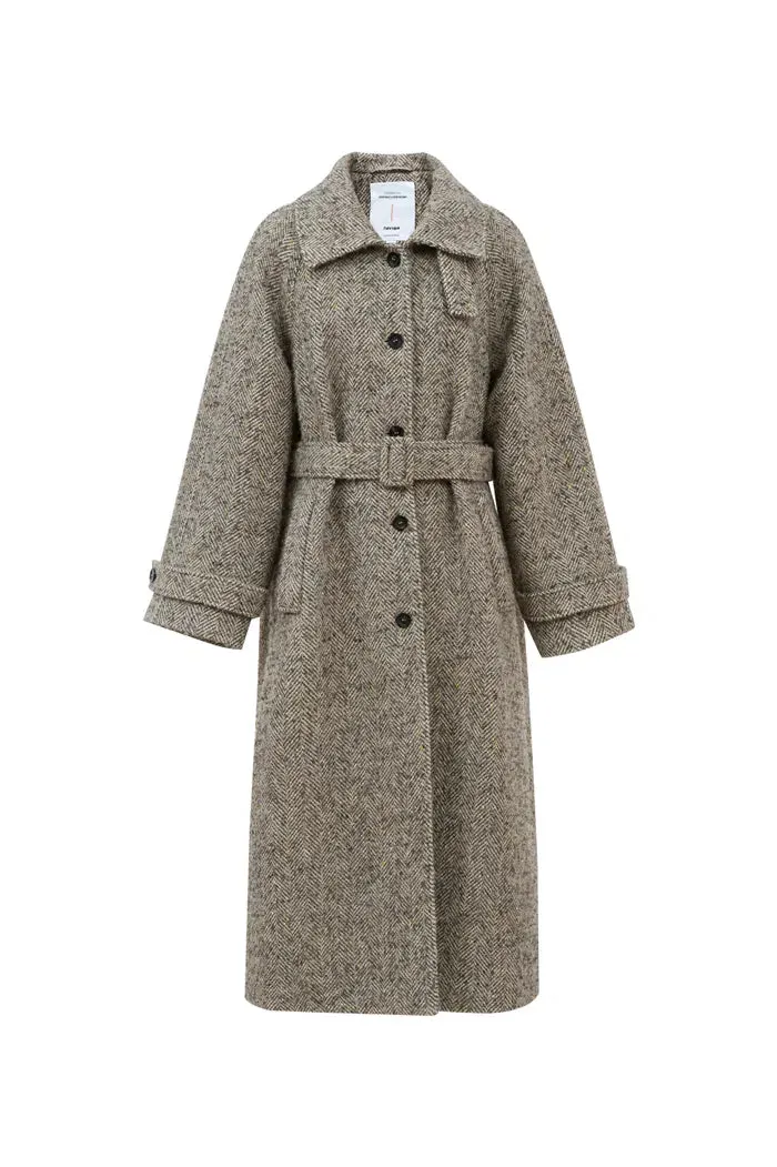 Margot Long Coat in Wool-Alpaca Blend