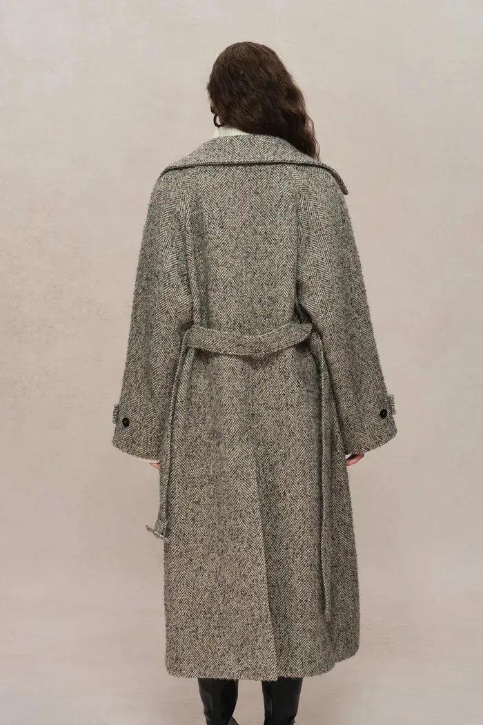 Margot Long Coat in Wool-Alpaca Blend