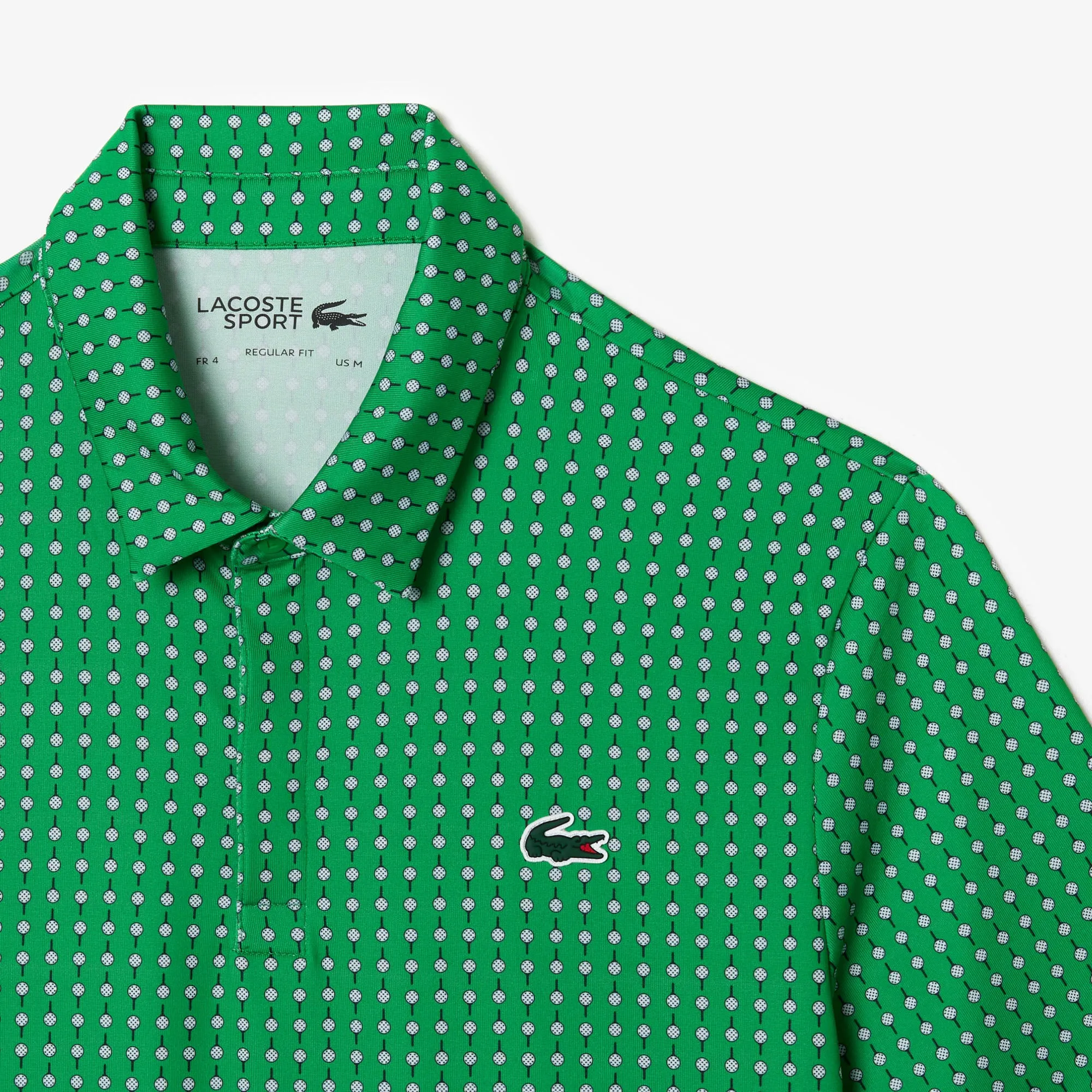 Men’s Lacoste Golf Printed Recycled Polyester Polo Shirt