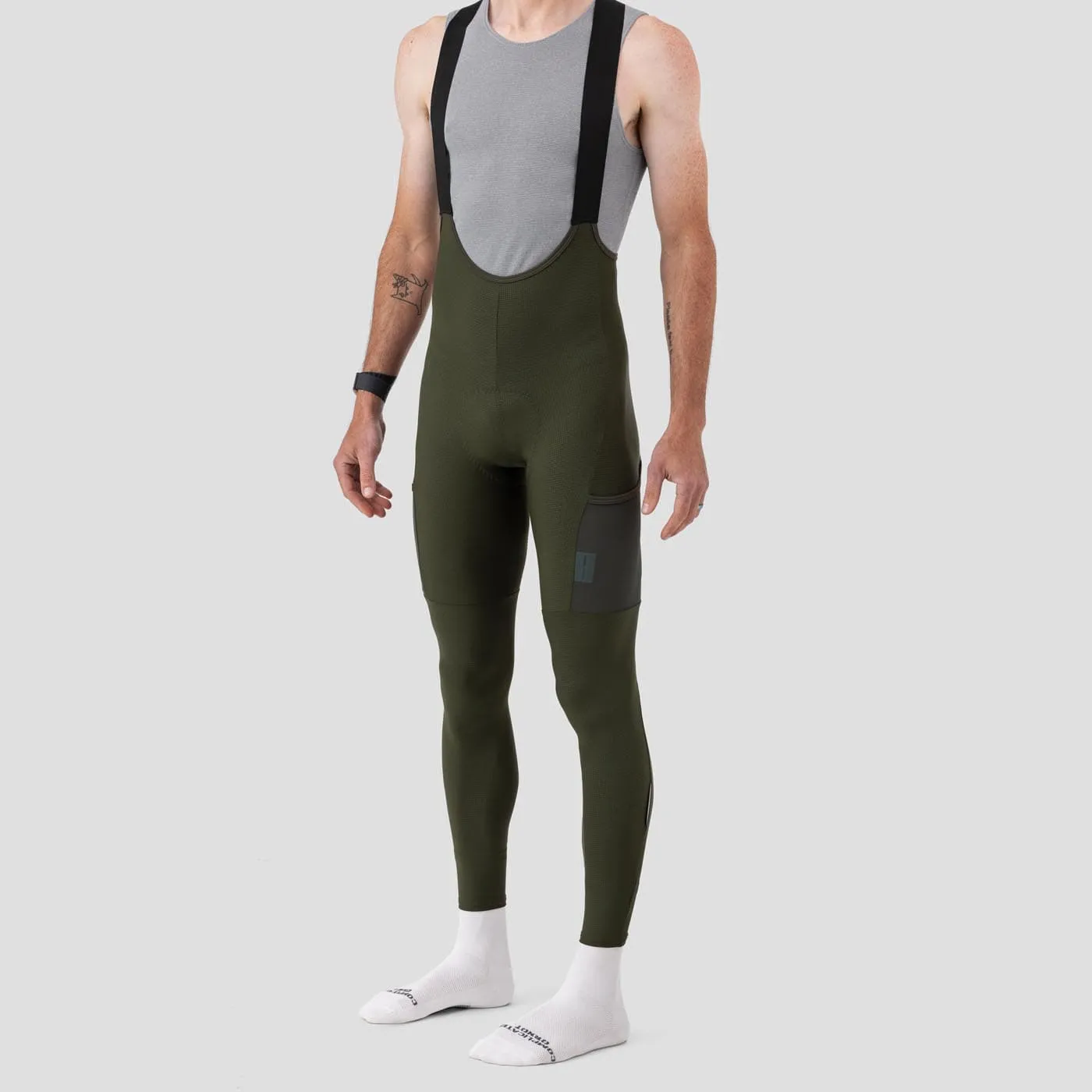 Men's Lightweight Cargo Bib Tight - Olive